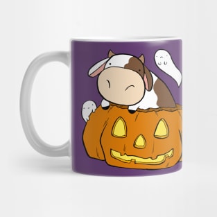 Spooky Halloween Cow Mug